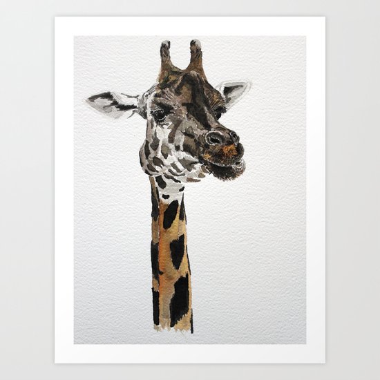 Giraffa camelopardalis Art Print