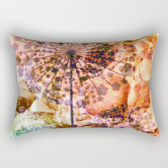 dandelion in warm tones Rectangular Pillow