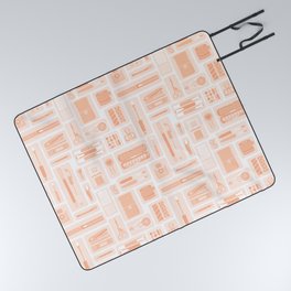 Stationery Love - Peach Pattern Picnic Blanket