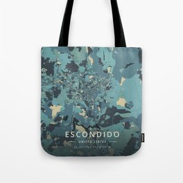 Escondido, United States - Cream Blue Tote Bag