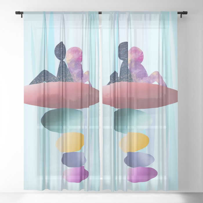 Just You and Me (D245) Sheer Curtain