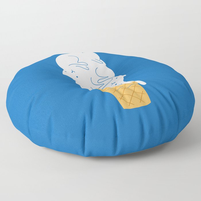 Cats Ice Cream Floor Pillow