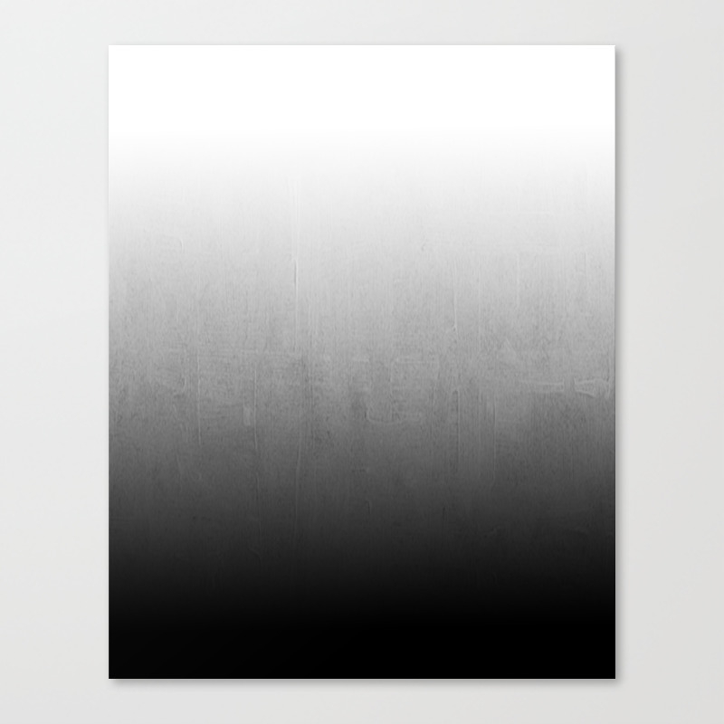 Nollia Black And White Ombre Abstract Painting Watercolor Wash