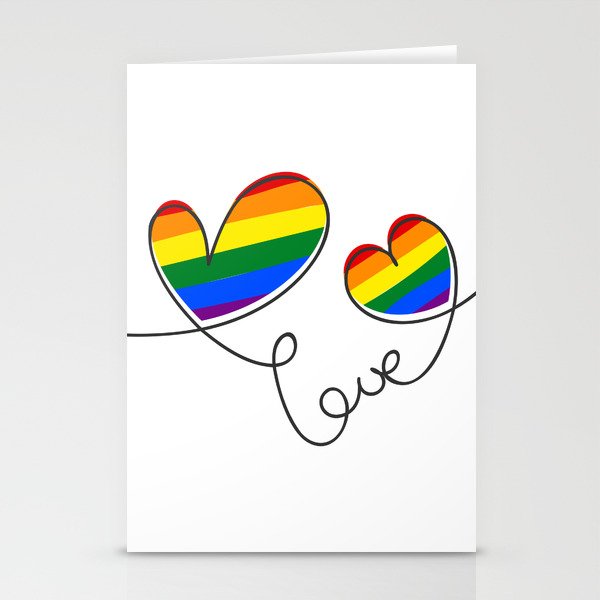 Love Heart Lgbt Pride Month | Stationery Cards