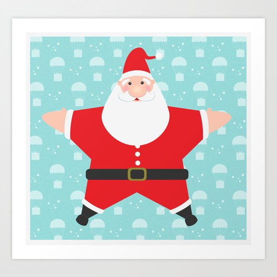 Santa Claus Starmas Art Print