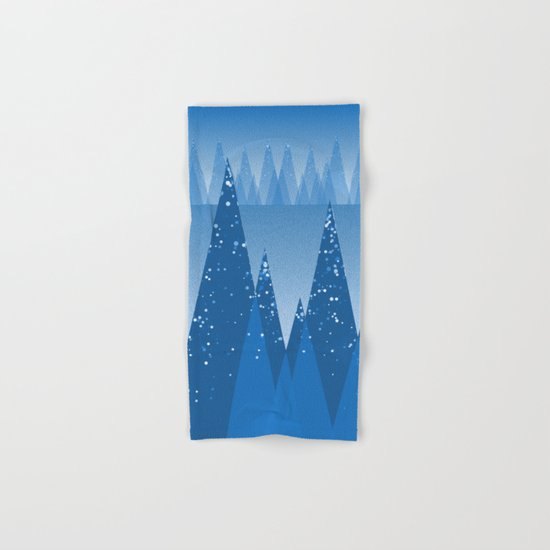 Blue Winter Design ! Hand & Bath Towel