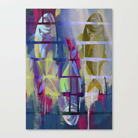 Fish Under Strong Radiation 3 Canvas Print