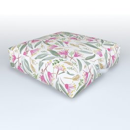 Pink gum blossoms Outdoor Floor Cushion
