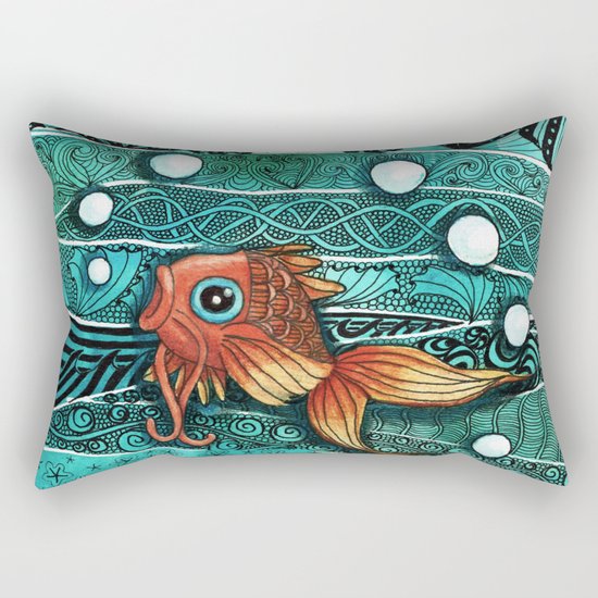 Baby Koi Tangle 2 Rectangular Pillow