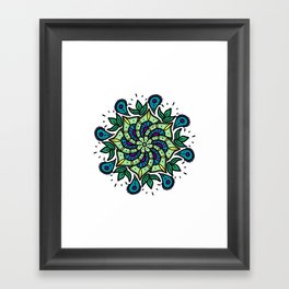 Spring Mandala Framed Art Print