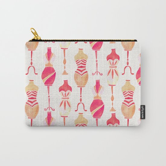 Vintage Dress Forms – Pink Ombré Palette Carry-All Pouch