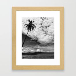 Single Palm Tree Framed Art Print