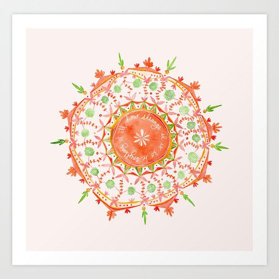 how strange it is to be anything at all Art Print