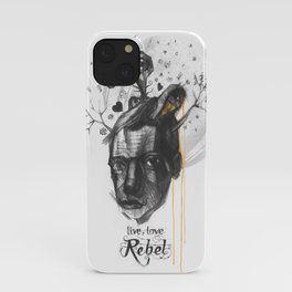 Live, Love, Rebel iPhone Case