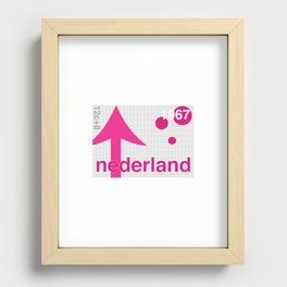 Netherlands stamp  Recessed Framed Print