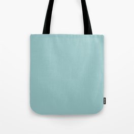 Light Aqua Gray Solid Color Pantone Pastel Turquoise 13-5309 TCX Shades of Blue-green Hues Tote Bag