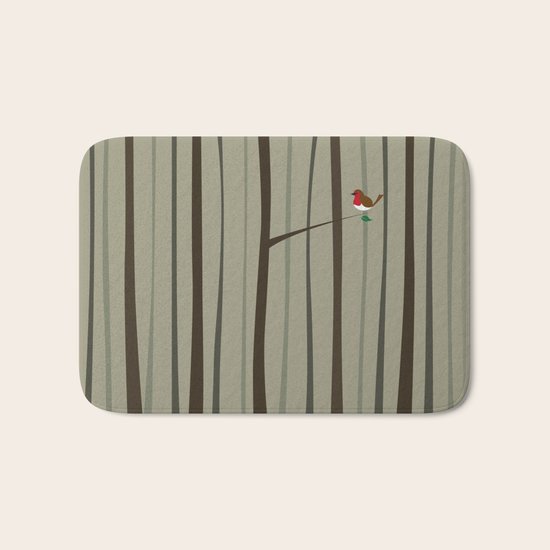 Winter Forest Bath Mat