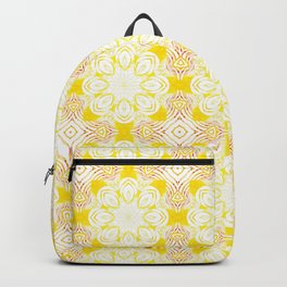 Golden Yellow Read The Fine Prints  Backpack