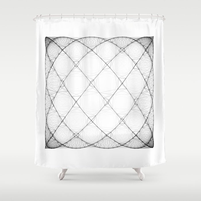 Modified Lissajous Pattern #2 Shower Curtain