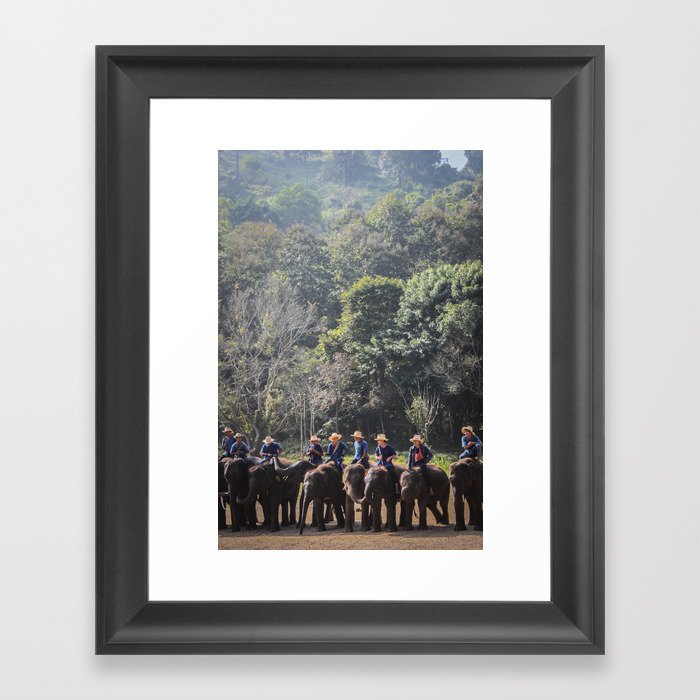 ELEPHANTS 3 (PHOTOGRAPHY) Framed Art Print