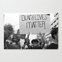 BLACK LIVES MATTER (10% Donation to ACLU) Canvas Print