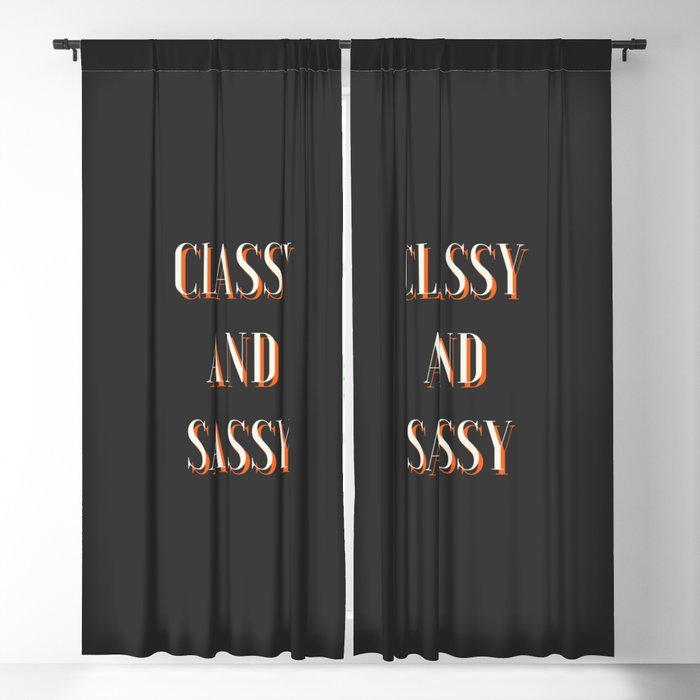 Classy and Sassy, Classy, Sassy, Feminist Blackout Curtain