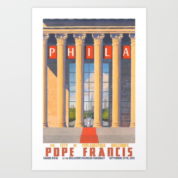 Philadelphia Welcomes Pope Francis Art Print