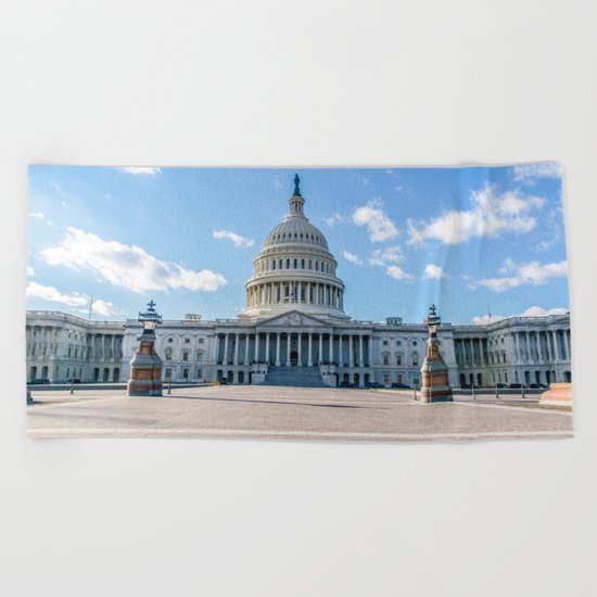 A Quiet Day Beach Towel