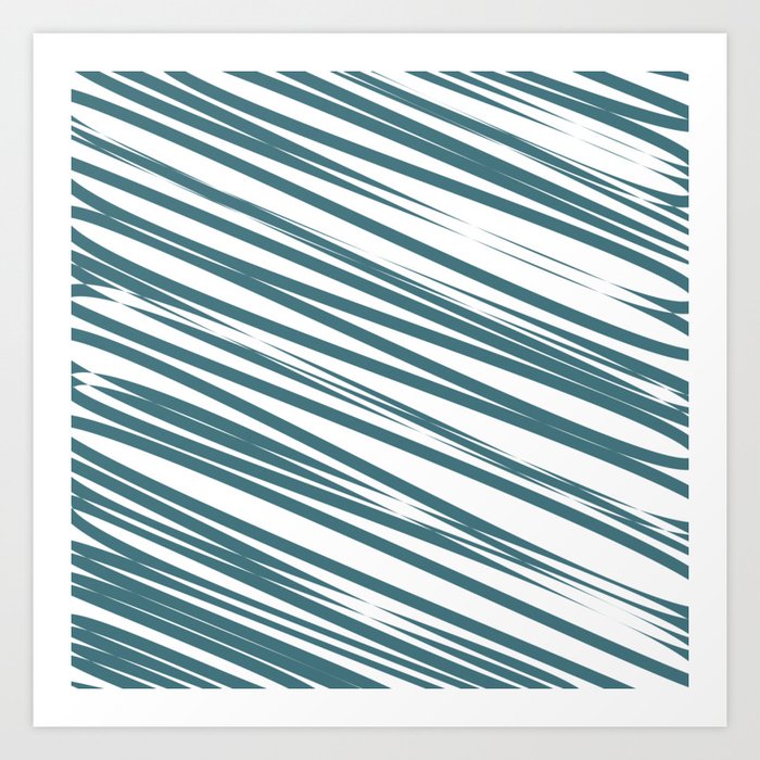 Ocean stripes background Art Print