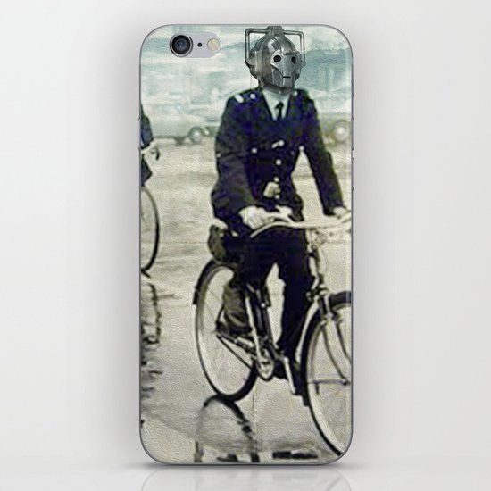 Cybermen on bikes iPhone & iPod Skin