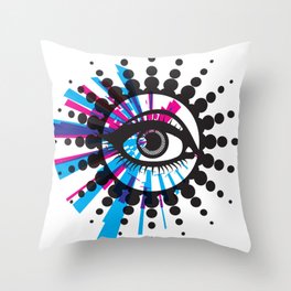 Eye Abstract Graphic Throw Pillow