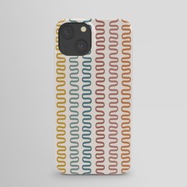 Abstract Shapes 242 in Happy Colorful Rainbow theme (Snake Pattern Abstraction) iPhone Case