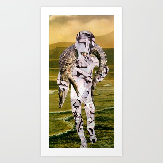 Croc Pot Art Print