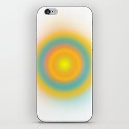 Colorful Grain Texture Circle Gradient Art iPhone Skin
