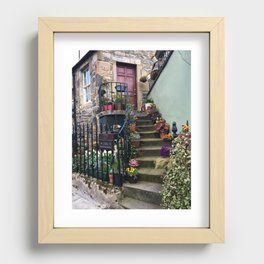 Old Scottish Cottage Recessed Framed Print