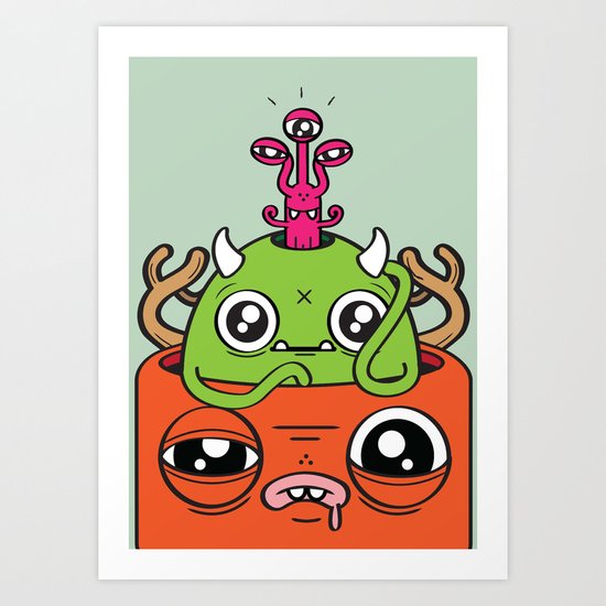 Monster Mind Art Print