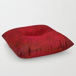 Red Christmas Pattern Floor Pillow