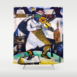 Marc Chagall The Fiddler Shower Curtain