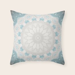 seafoam blue throw pillows
