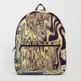 Purple And Yellow Fluid Paint Backpack