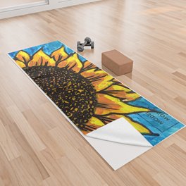 Sunflower Days  Yoga Towel