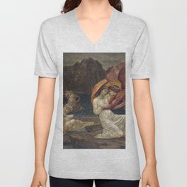 Cupid and Psyche - Palace Green Murals - Psyche receiving the Casket from Proserpine V Neck T Shirt