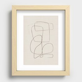 Line Drawing Recessed Framed Print