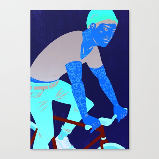 Bicycles & Tattoos Canvas Print