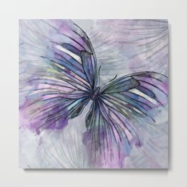 Watercolor ink butterfly Metal Print | Butterflydrawing, Watercolor, Teal, Abstractbutterfly, Pastel, Butterflywatercolor, Graphicdesign, Flowing, Abstract, Alcoholink 
