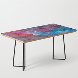 Colorful Cosmos | Magenta-Pink & Cyan Coffee Table