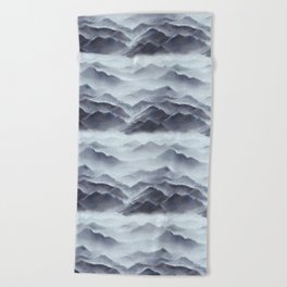 seamless mountains HC1062 Beach Towel
