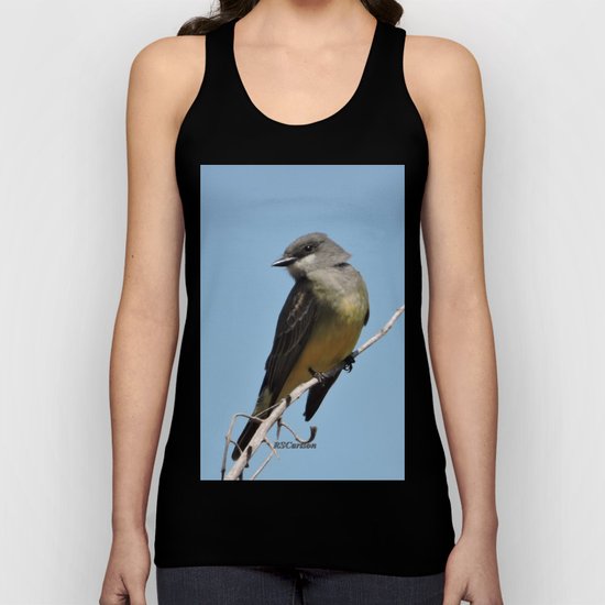 A Cassin's Kingbird Scopes the Skies for Flies Unisex Tank Top