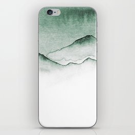 Silent Green Mountainrange iPhone Skin