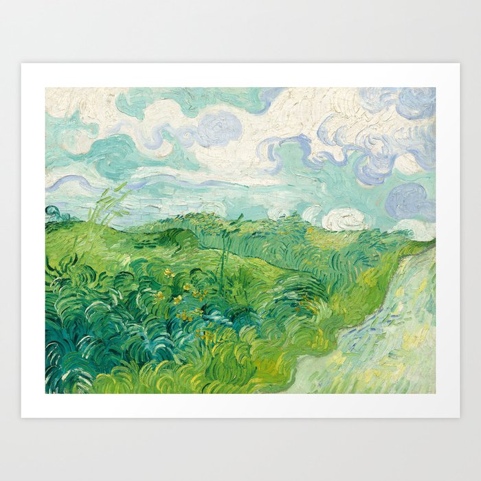 Vincent Van Gogh "Green Wheat Fields, Auvers" Art Print